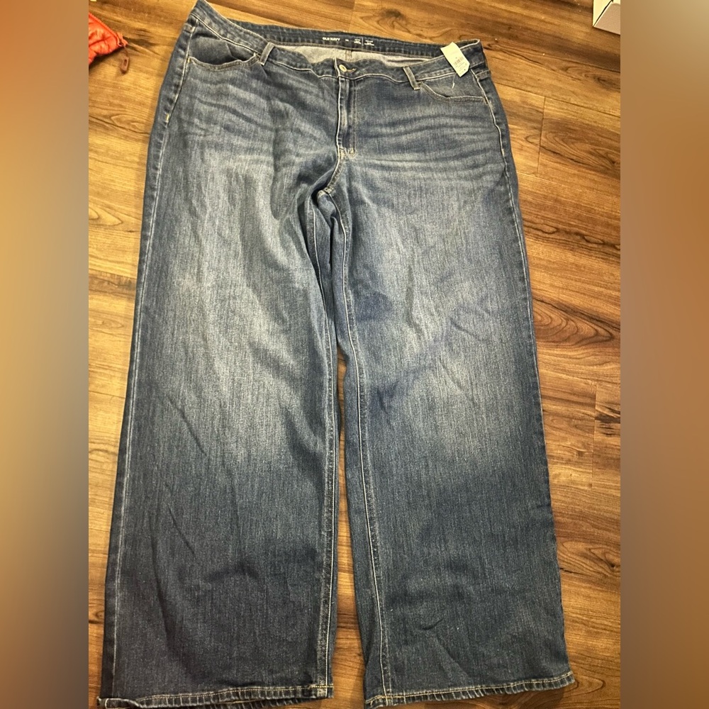 Plus Size Old Navy Women’s High Rise WOW Wide Legged Blue Jeans (22W) NWT